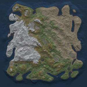 Thumbnail Rust Map: Procedural Map, Size: 4250, Seed: 1778152245, 19 Monuments