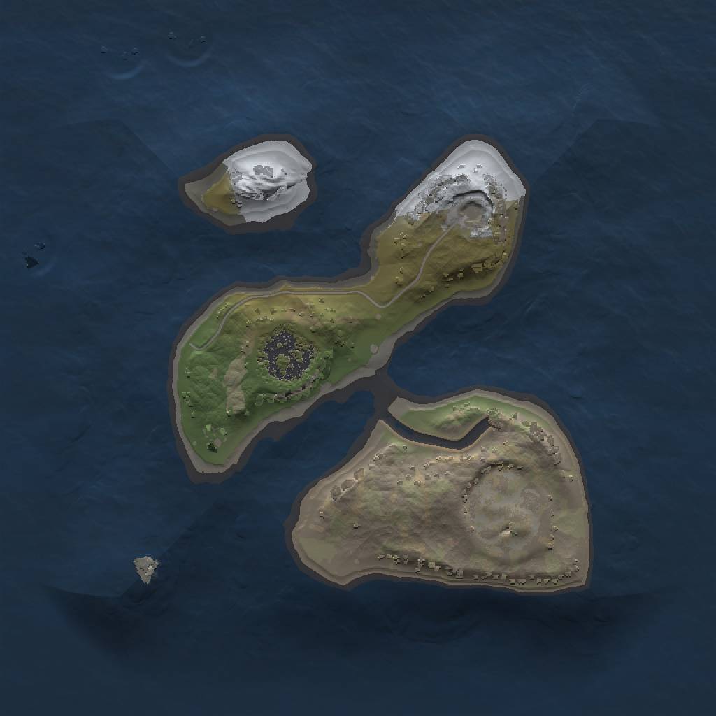 Rust Map: Procedural Map, Size: 1447, Seed: 539142993, 3 Monuments