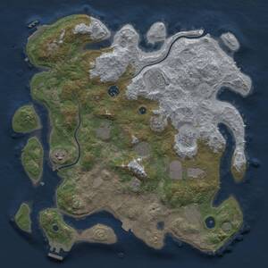 Thumbnail Rust Map: Procedural Map, Size: 3750, Seed: 348792, 15 Monuments