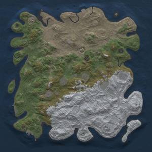 Thumbnail Rust Map: Procedural Map, Size: 4500, Seed: 2142182675, 19 Monuments