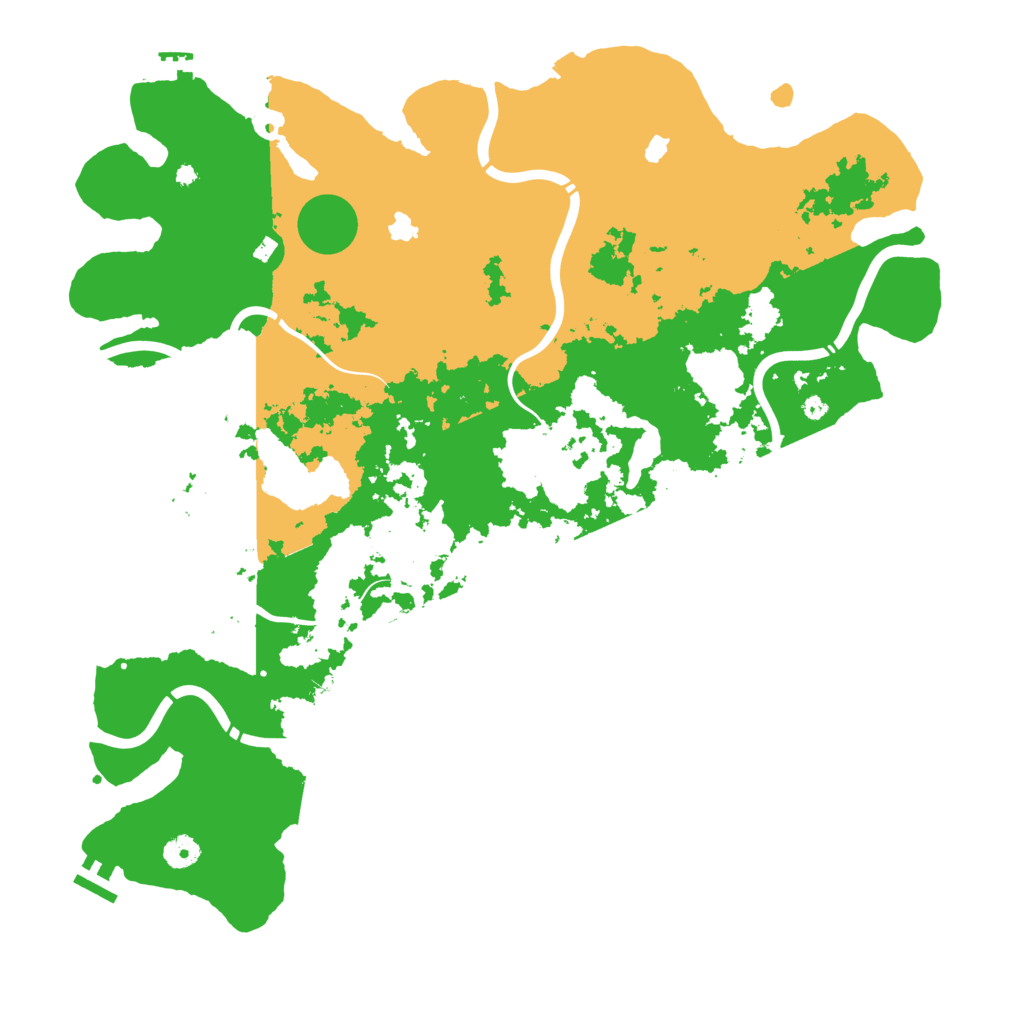 Biome Rust Map: Procedural Map, Size: 4500, Seed: 2142182675