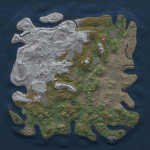 Thumbnail Rust Map: Procedural Map, Size: 4250, Seed: 605404857, 19 Monuments