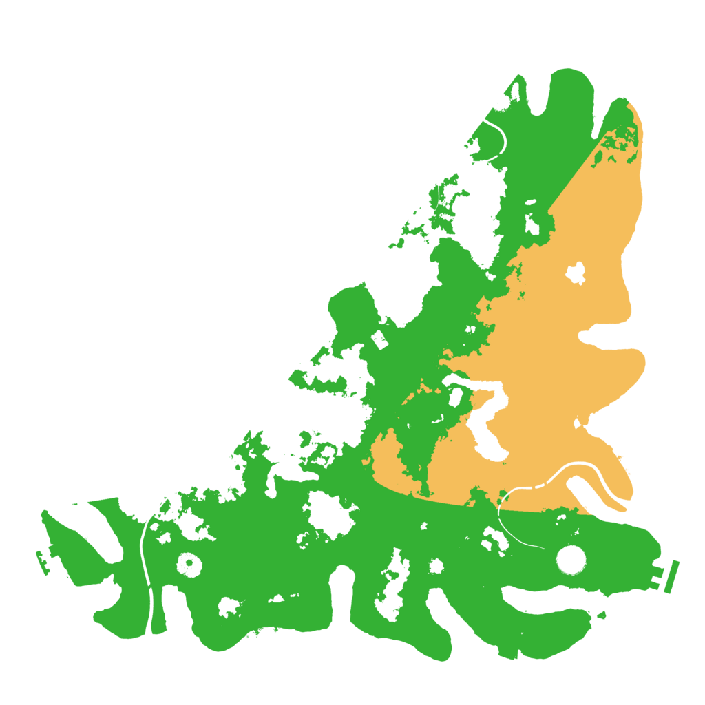 Biome Rust Map: Procedural Map, Size: 4250, Seed: 605404857