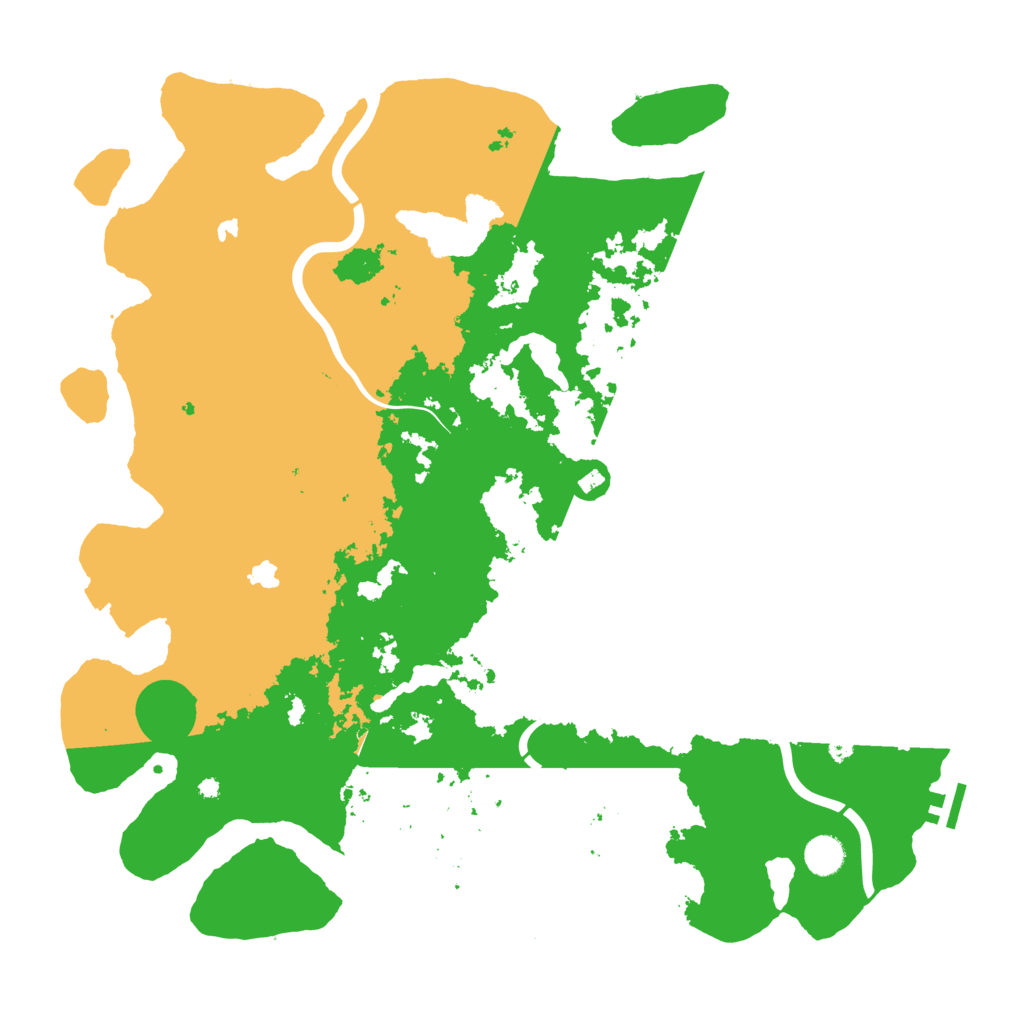 Biome Rust Map: Procedural Map, Size: 4500, Seed: 707837290