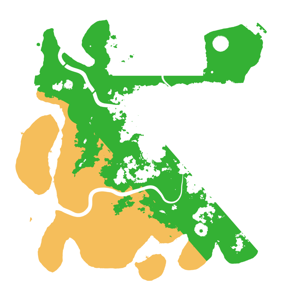 Biome Rust Map: Procedural Map, Size: 3500, Seed: 606341666