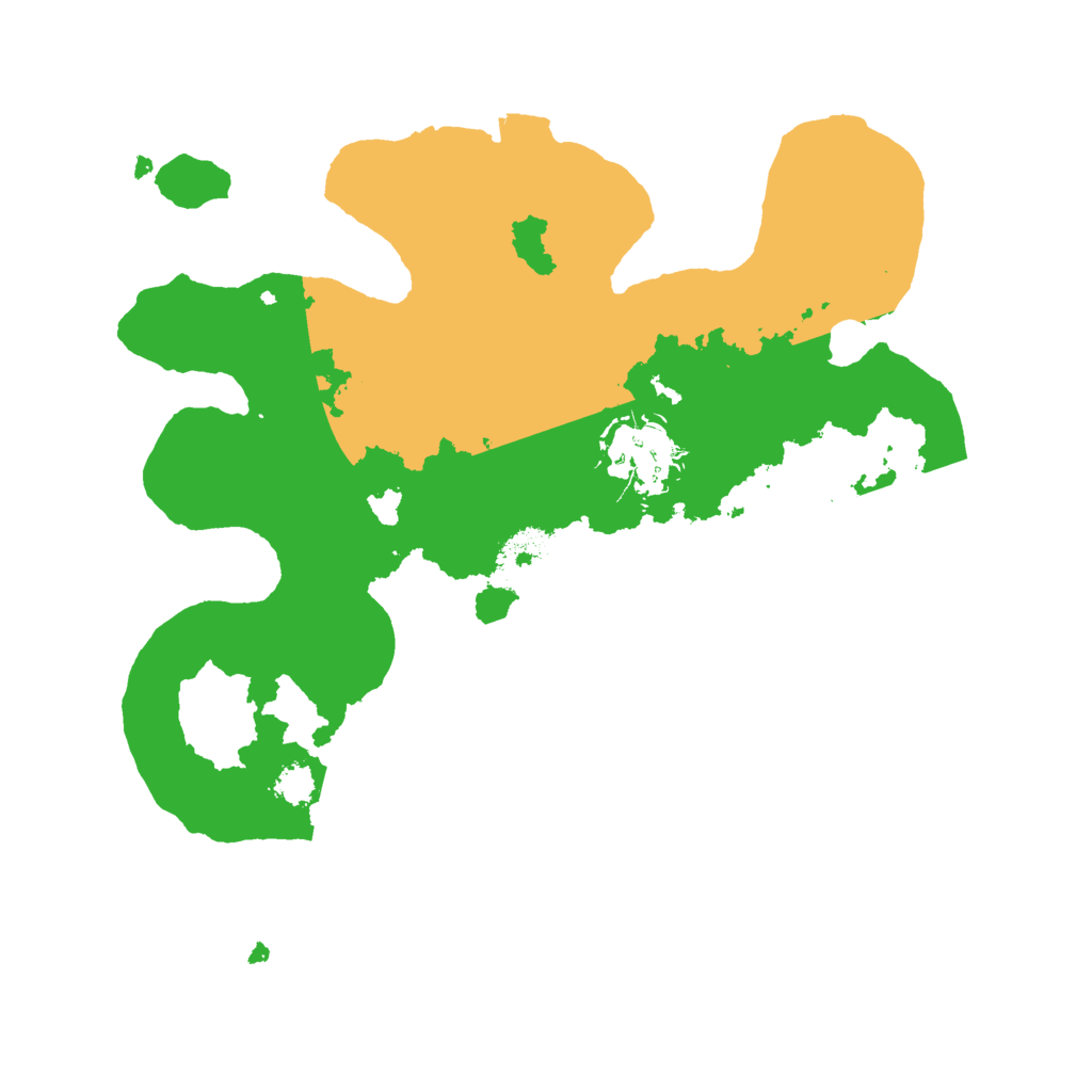 Biome Rust Map: Procedural Map, Size: 2500, Seed: 175973722