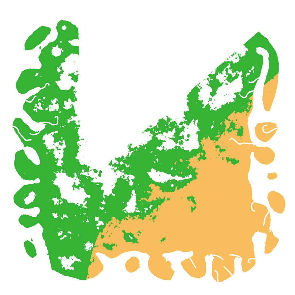 Biome Rust Map: Procedural Map, Size: 6000, Seed: 7215