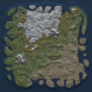 Thumbnail Rust Map: Procedural Map, Size: 6000, Seed: 7215, 19 Monuments