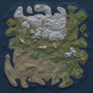 Thumbnail Rust Map: Procedural Map, Size: 5000, Seed: 64485589, 19 Monuments