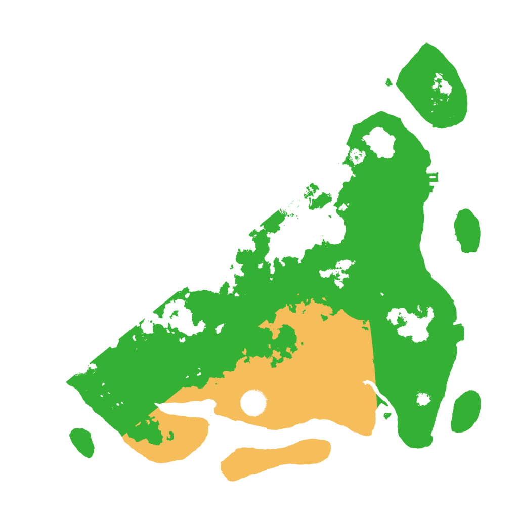 Biome Rust Map: Procedural Map, Size: 3500, Seed: 205687473