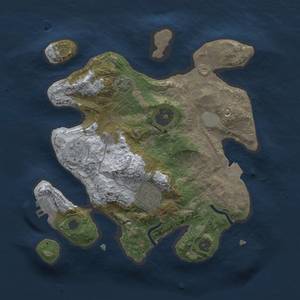 Thumbnail Rust Map: Procedural Map, Size: 2500, Seed: 903701476, 7 Monuments