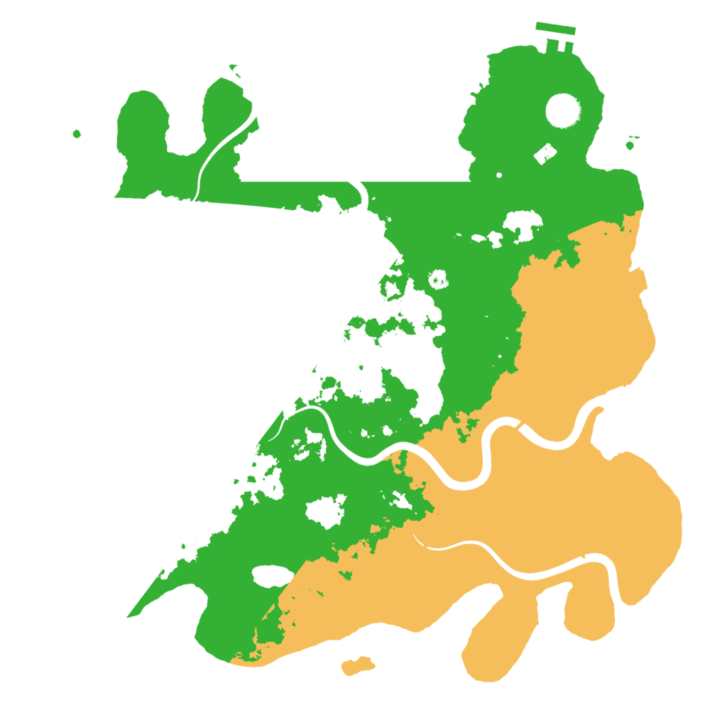 Biome Rust Map: Procedural Map, Size: 3700, Seed: 1971857563