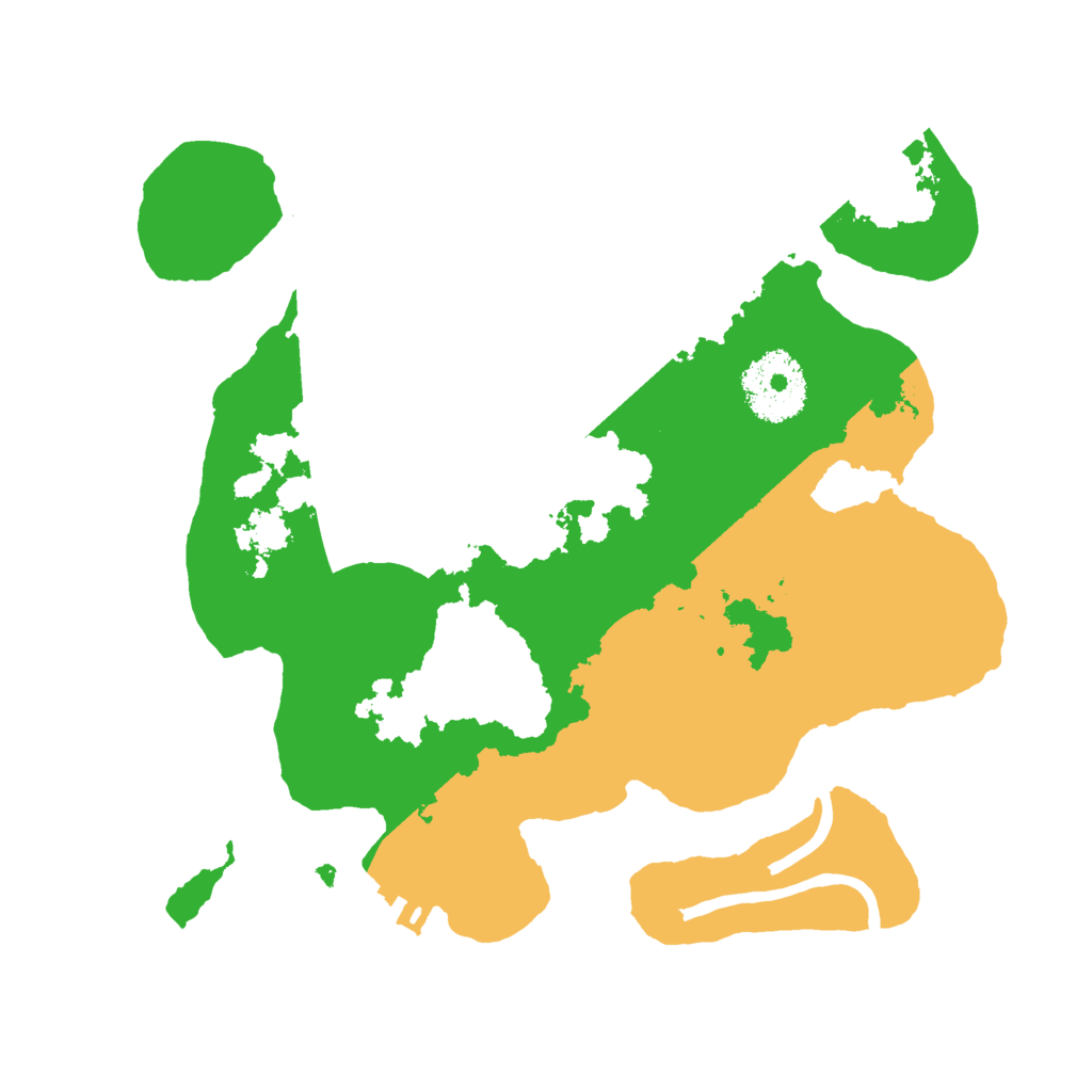 Biome Rust Map: Procedural Map, Size: 2500, Seed: 615857520