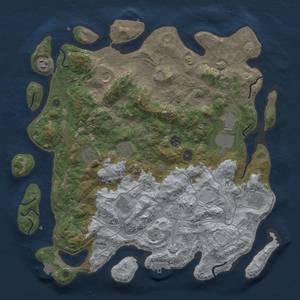 Thumbnail Rust Map: Procedural Map, Size: 4250, Seed: 8151337, 18 Monuments