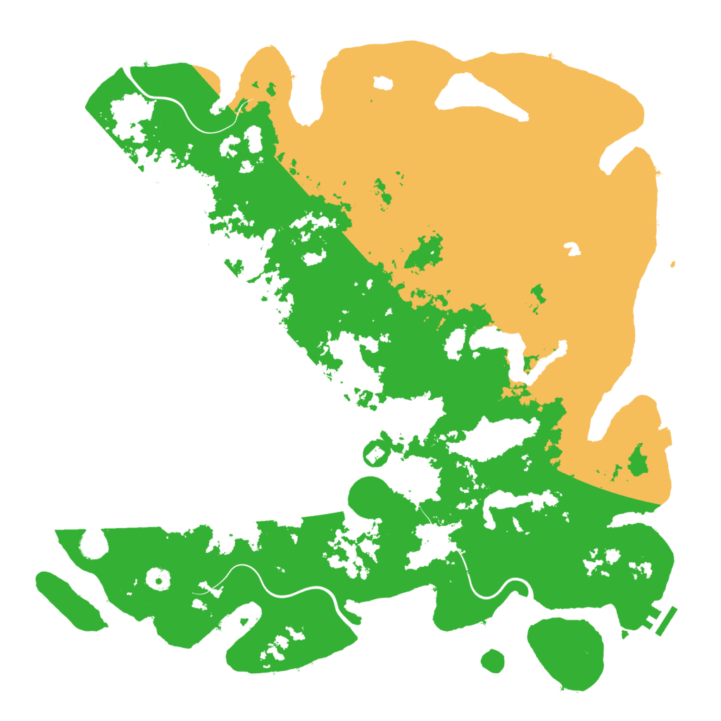 Biome Rust Map: Procedural Map, Size: 4500, Seed: 624322672