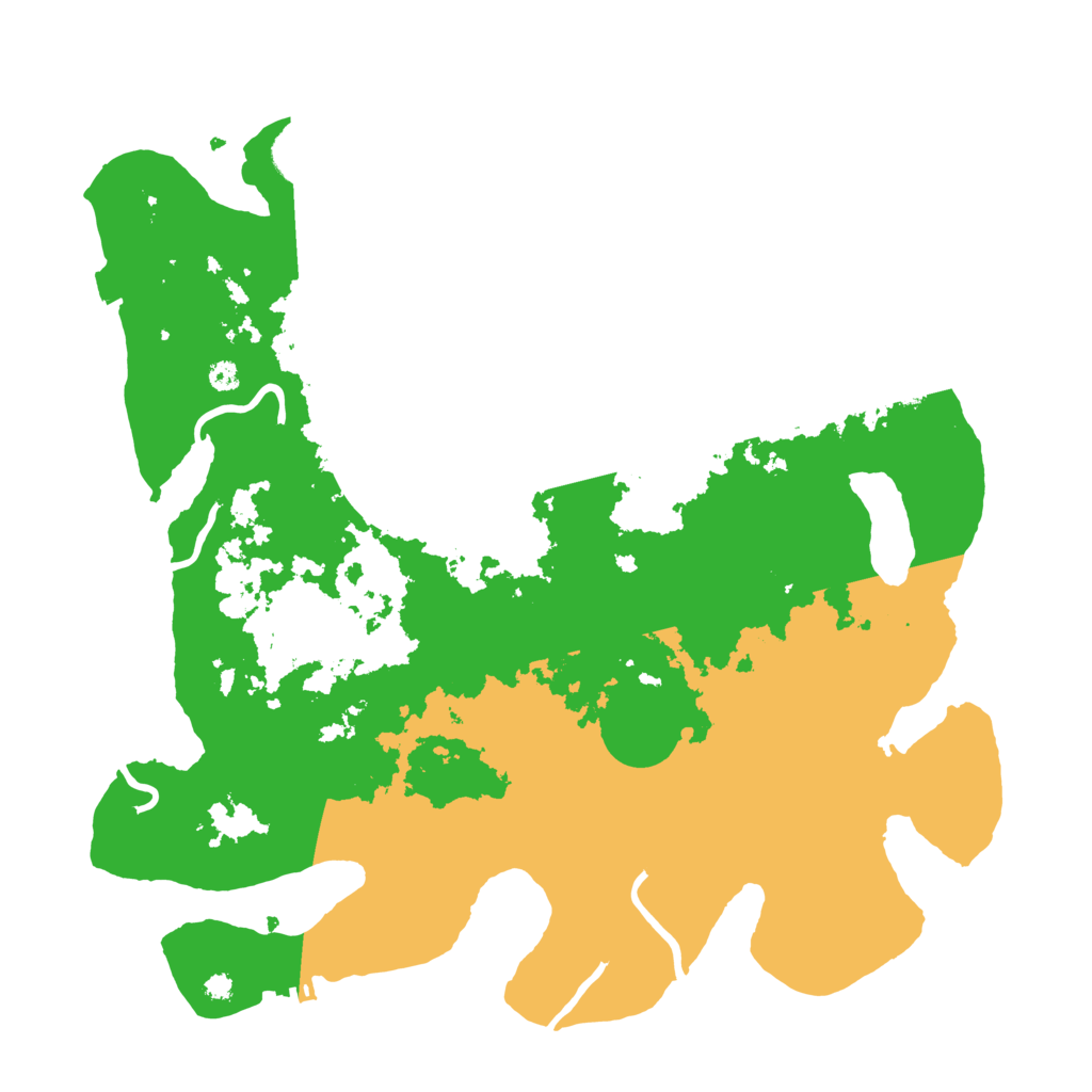 Biome Rust Map: Procedural Map, Size: 3700, Seed: 1551566365