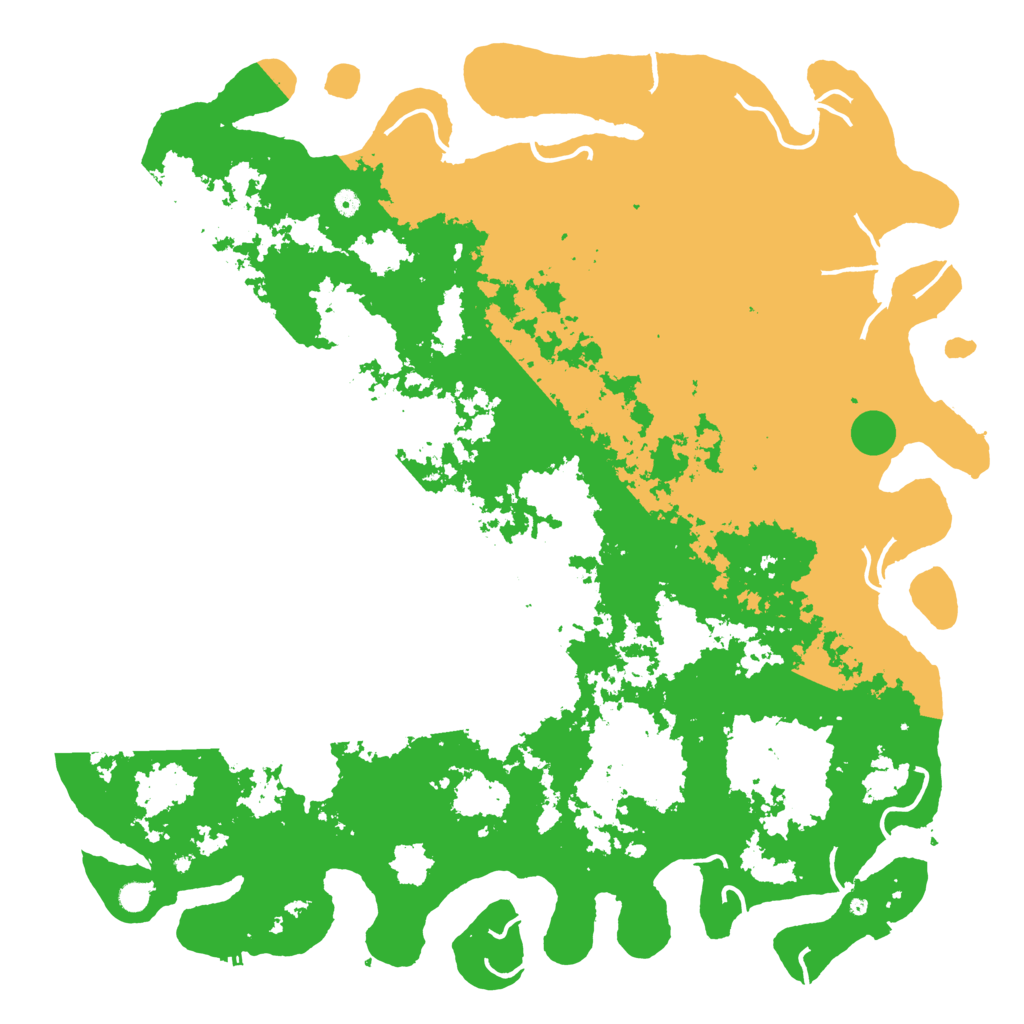Biome Rust Map: Procedural Map, Size: 6000, Seed: 1233755993