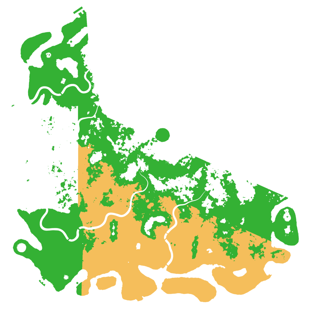 Biome Rust Map: Procedural Map, Size: 6000, Seed: 126710479