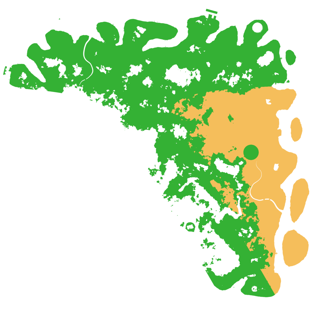 Biome Rust Map: Procedural Map, Size: 5555, Seed: 289590294