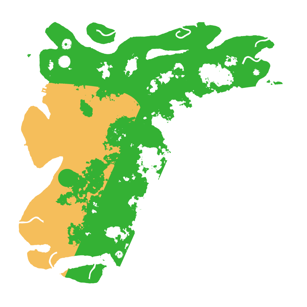 Biome Rust Map: Procedural Map, Size: 4500, Seed: 964183153