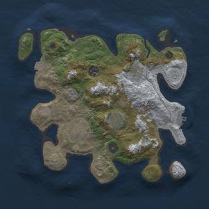 Thumbnail Rust Map: Procedural Map, Size: 3000, Seed: 244507139, 12 Monuments