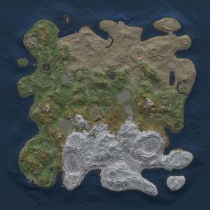 Thumbnail Rust Map: Procedural Map, Size: 4000, Seed: 655430224, 19 Monuments