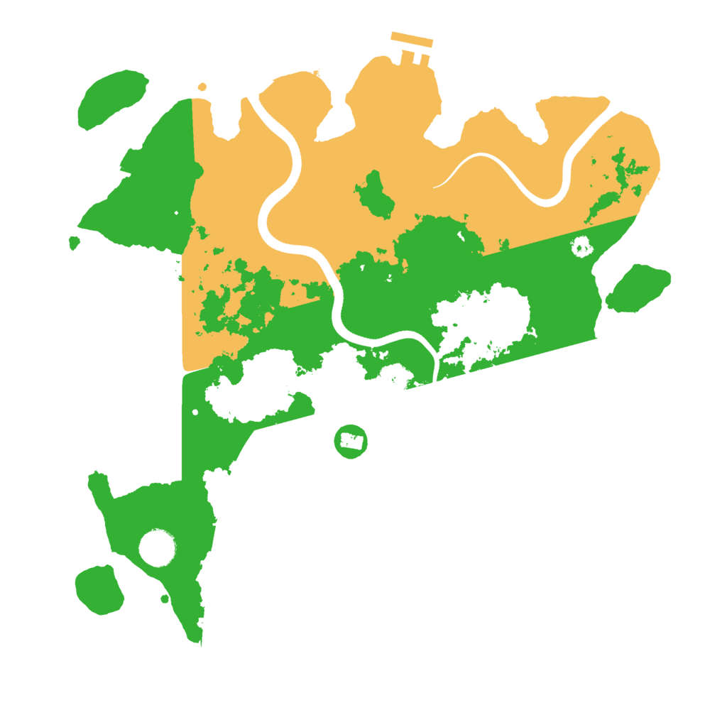 Biome Rust Map: Procedural Map, Size: 3500, Seed: 271365680
