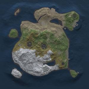 Thumbnail Rust Map: Procedural Map, Size: 2500, Seed: 504379798, 8 Monuments