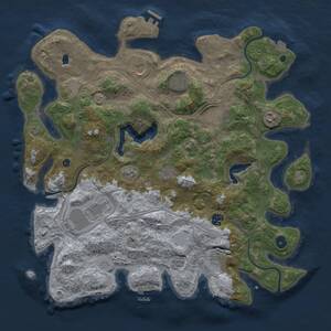 Thumbnail Rust Map: Procedural Map, Size: 4250, Seed: 5838377, 15 Monuments