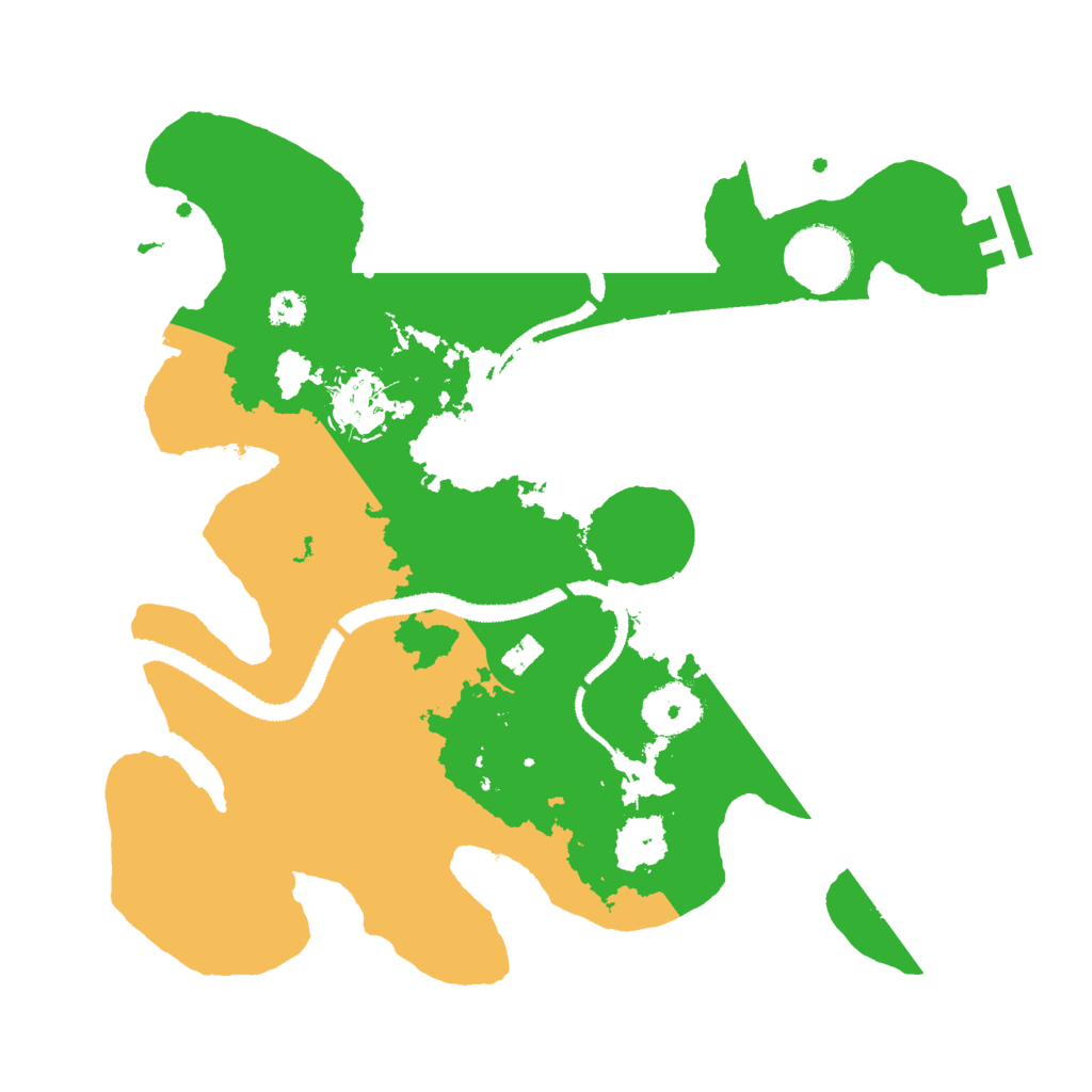 Biome Rust Map: Procedural Map, Size: 3000, Seed: 970926386