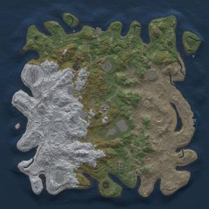 Thumbnail Rust Map: Procedural Map, Size: 4500, Seed: 1775069866, 19 Monuments
