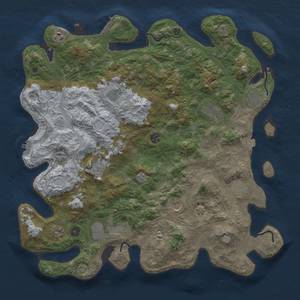 Thumbnail Rust Map: Procedural Map, Size: 4500, Seed: 1610161, 19 Monuments