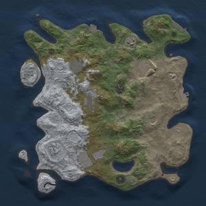 Thumbnail Rust Map: Procedural Map, Size: 3500, Seed: 1566187892, 17 Monuments