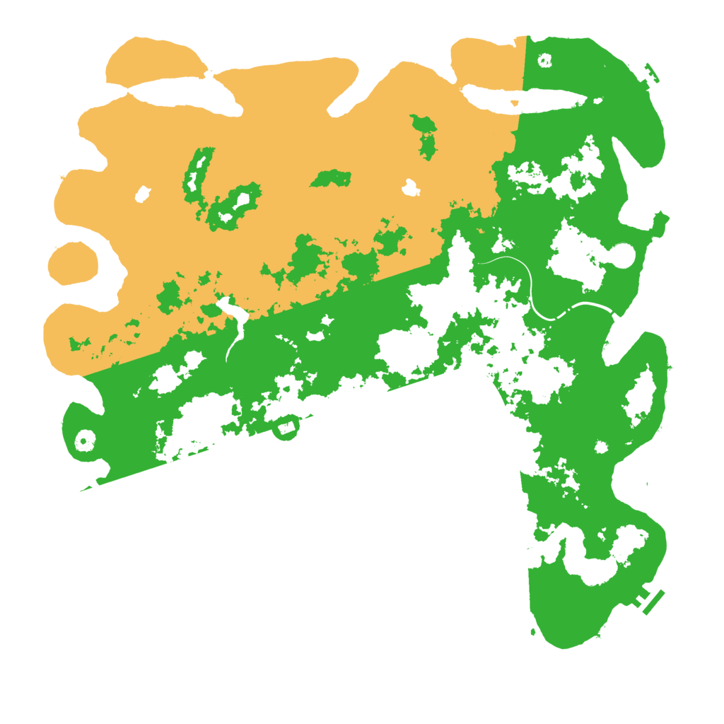 Biome Rust Map: Procedural Map, Size: 5000, Seed: 52766