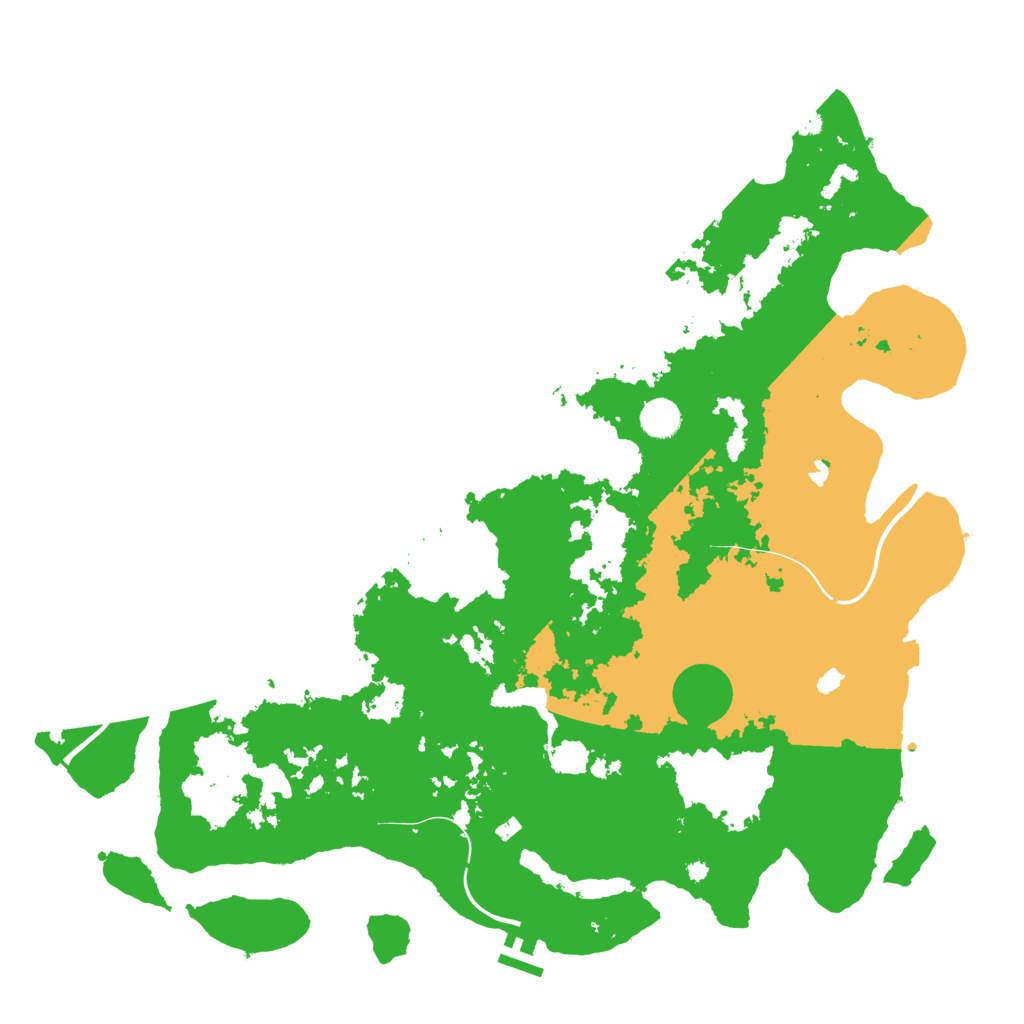 Biome Rust Map: Procedural Map, Size: 4500, Seed: 529505961