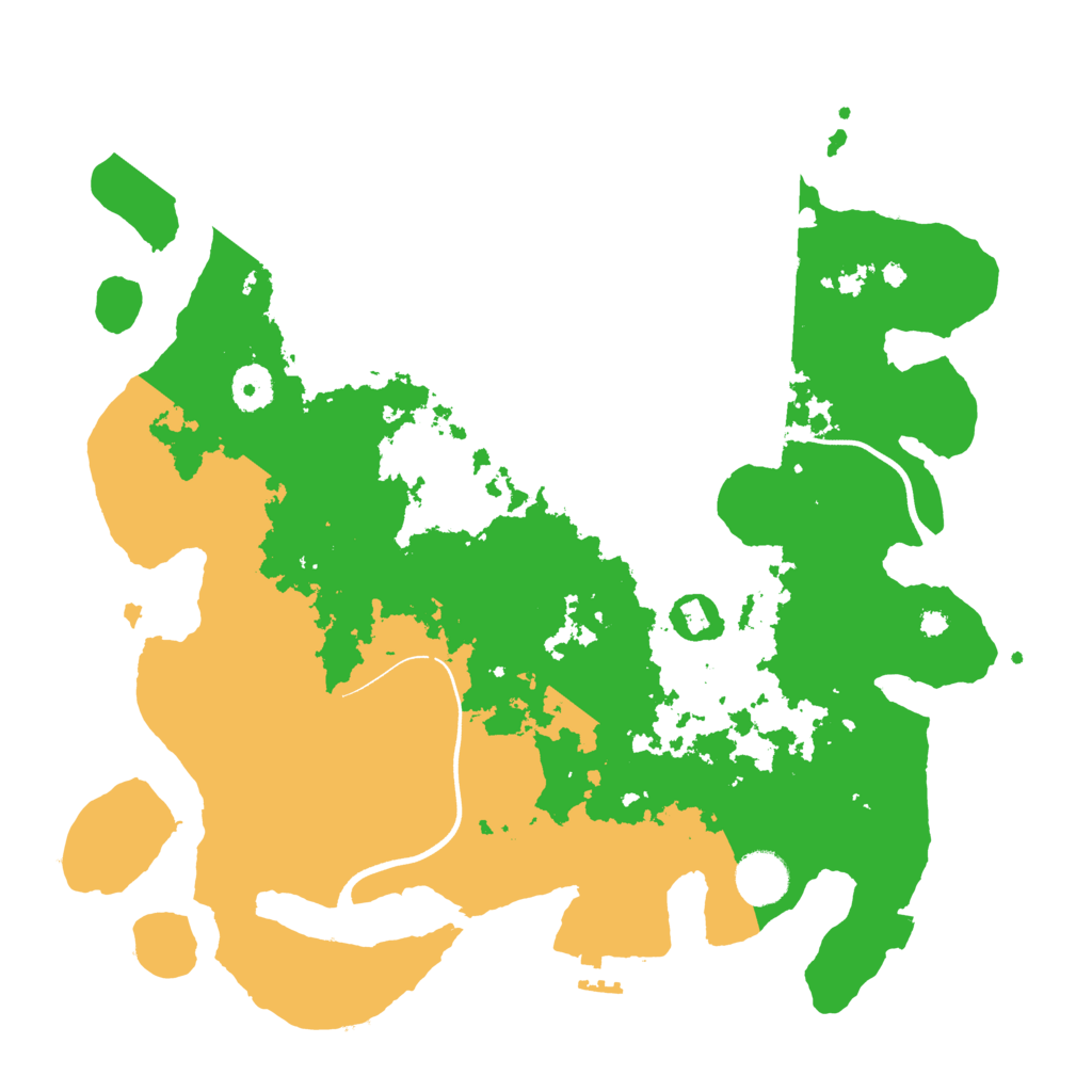 Biome Rust Map: Procedural Map, Size: 3700, Seed: 2137452040