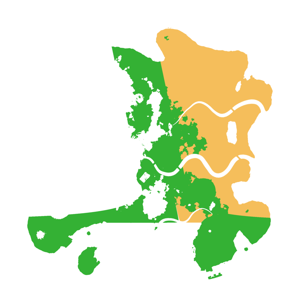 Biome Rust Map: Procedural Map, Size: 3200, Seed: 337094832