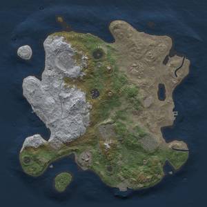 Thumbnail Rust Map: Procedural Map, Size: 3200, Seed: 337094832, 15 Monuments