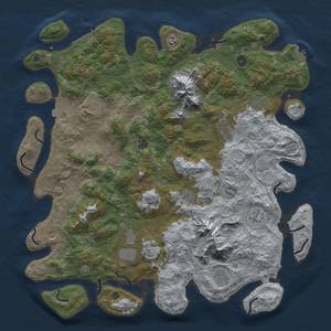 Thumbnail Rust Map: Procedural Map, Size: 5000, Seed: 6655995, 19 Monuments