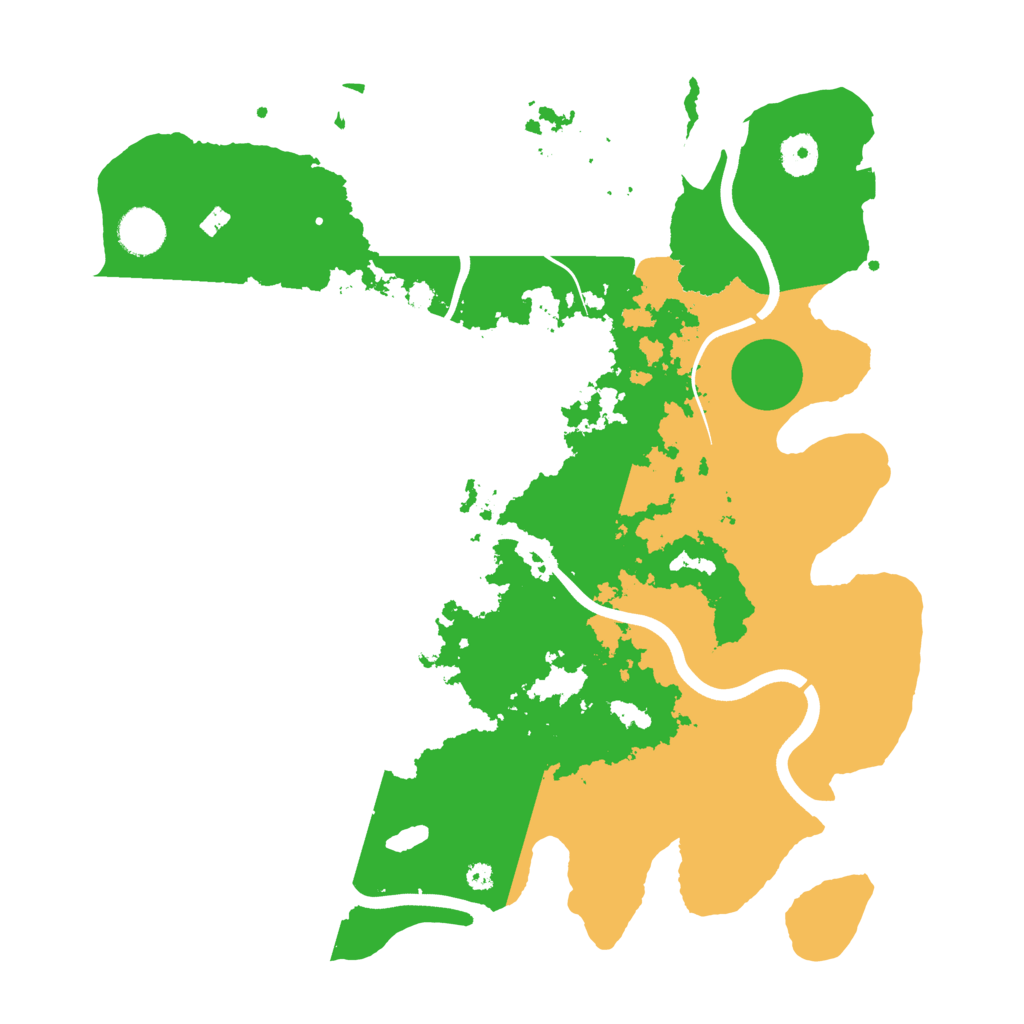 Biome Rust Map: Procedural Map, Size: 3800, Seed: 27