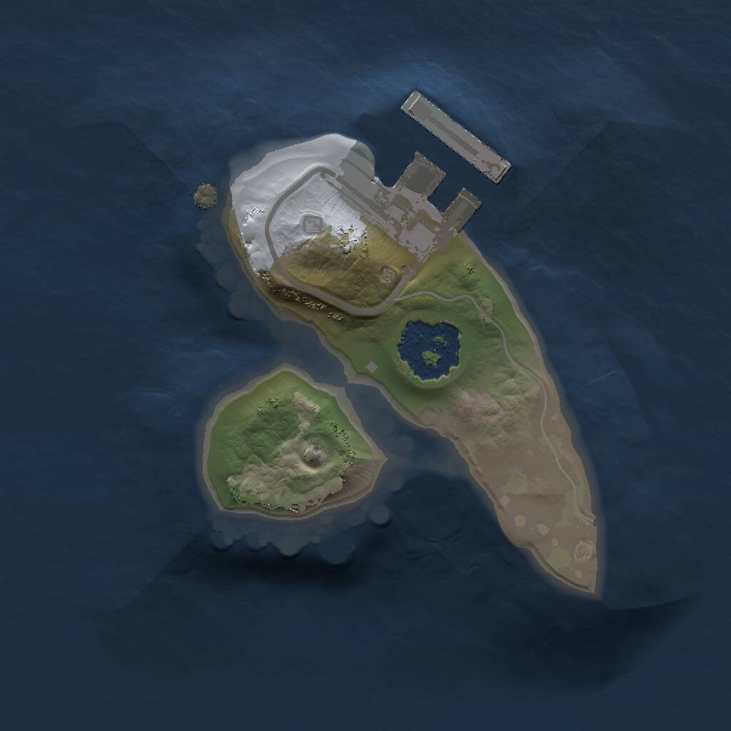 Rust Map: Procedural Map, Size: 1203, Seed: 521948438, 2 Monuments