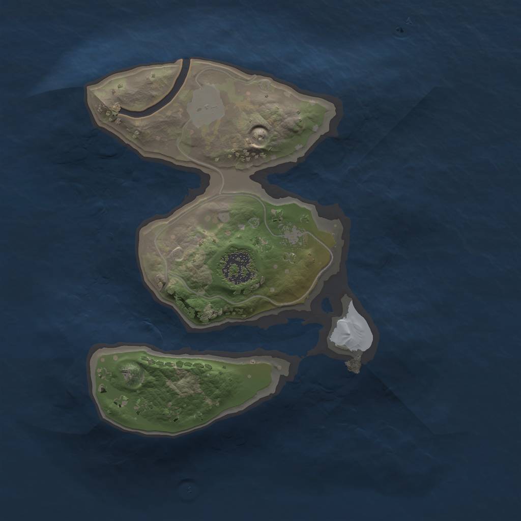 Rust Map: Procedural Map, Size: 1581, Seed: 1399909149, 3 Monuments