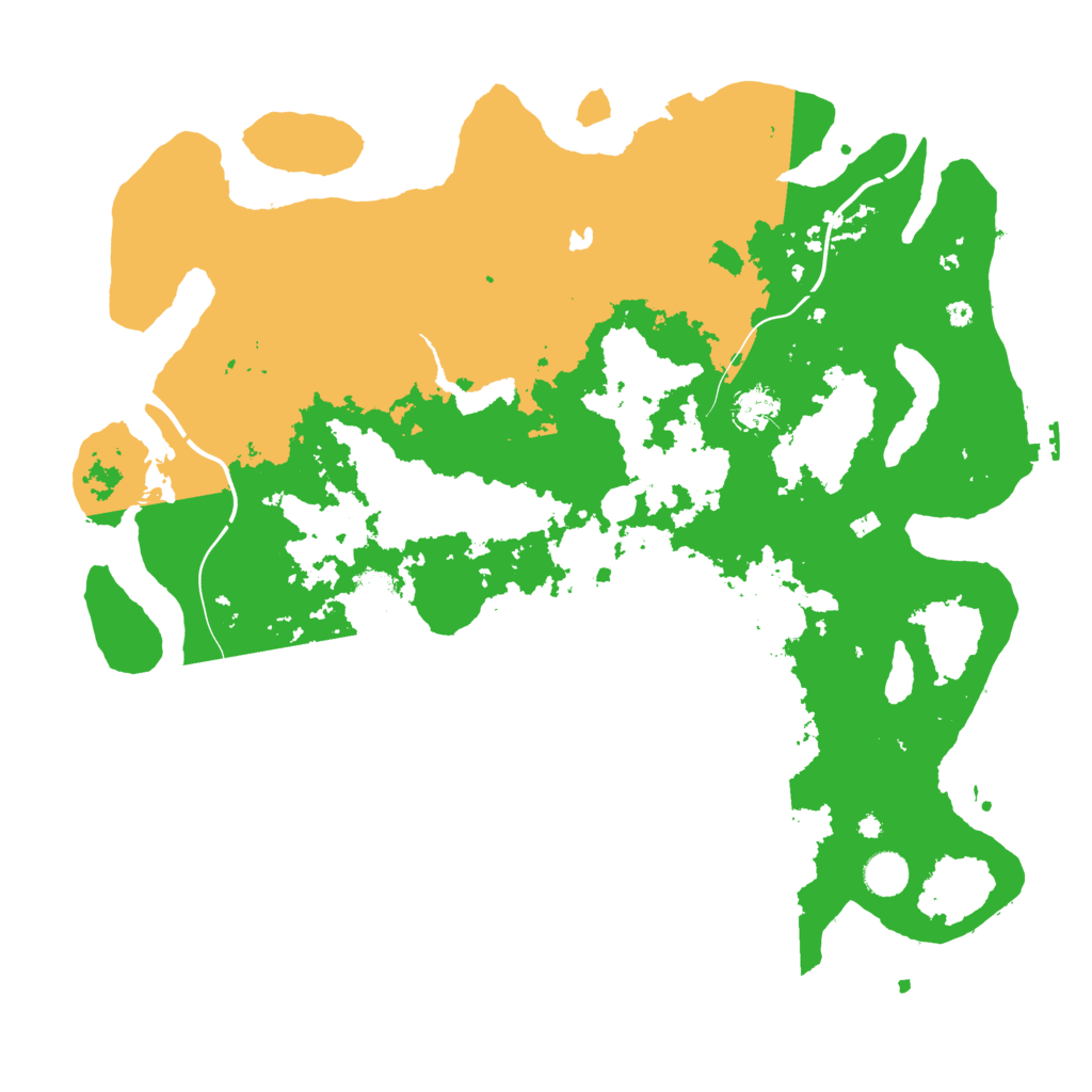 Biome Rust Map: Procedural Map, Size: 4300, Seed: 51967702