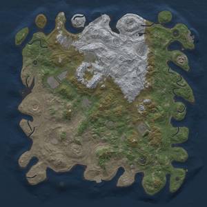 Thumbnail Rust Map: Procedural Map, Size: 4500, Seed: 2028908804, 19 Monuments