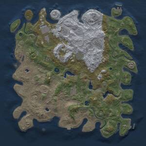 Thumbnail Rust Map: Procedural Map, Size: 4500, Seed: 2028908804, 16 Monuments