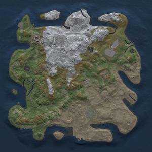 Thumbnail Rust Map: Procedural Map, Size: 3850, Seed: 91327395, 18 Monuments