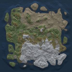 Thumbnail Rust Map: Procedural Map, Size: 4450, Seed: 29234, 19 Monuments