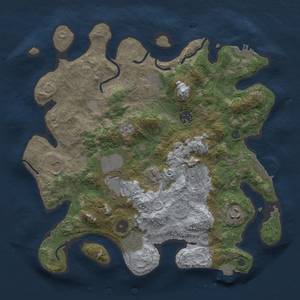 Thumbnail Rust Map: Procedural Map, Size: 3500, Seed: 450158556, 16 Monuments