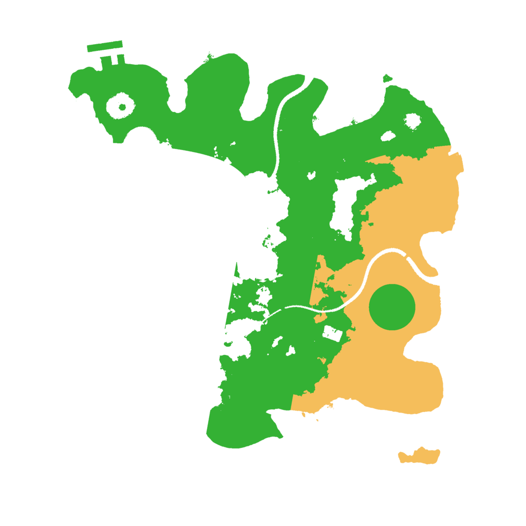 Biome Rust Map: Procedural Map, Size: 3000, Seed: 1135998399