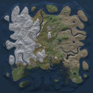 Thumbnail Rust Map: Procedural Map, Size: 4800, Seed: 12001622, 17 Monuments